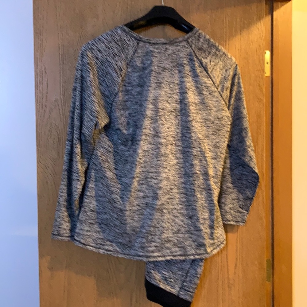 XXL Climate Right thermal set in heather black/gray